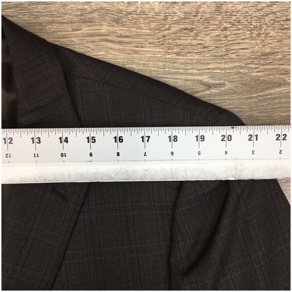 PRONTO UOMO Mens Blazer Sport Coat Casual Jacket Size 48R‎ Two Button Wool Suit - Picture 5 of 13
